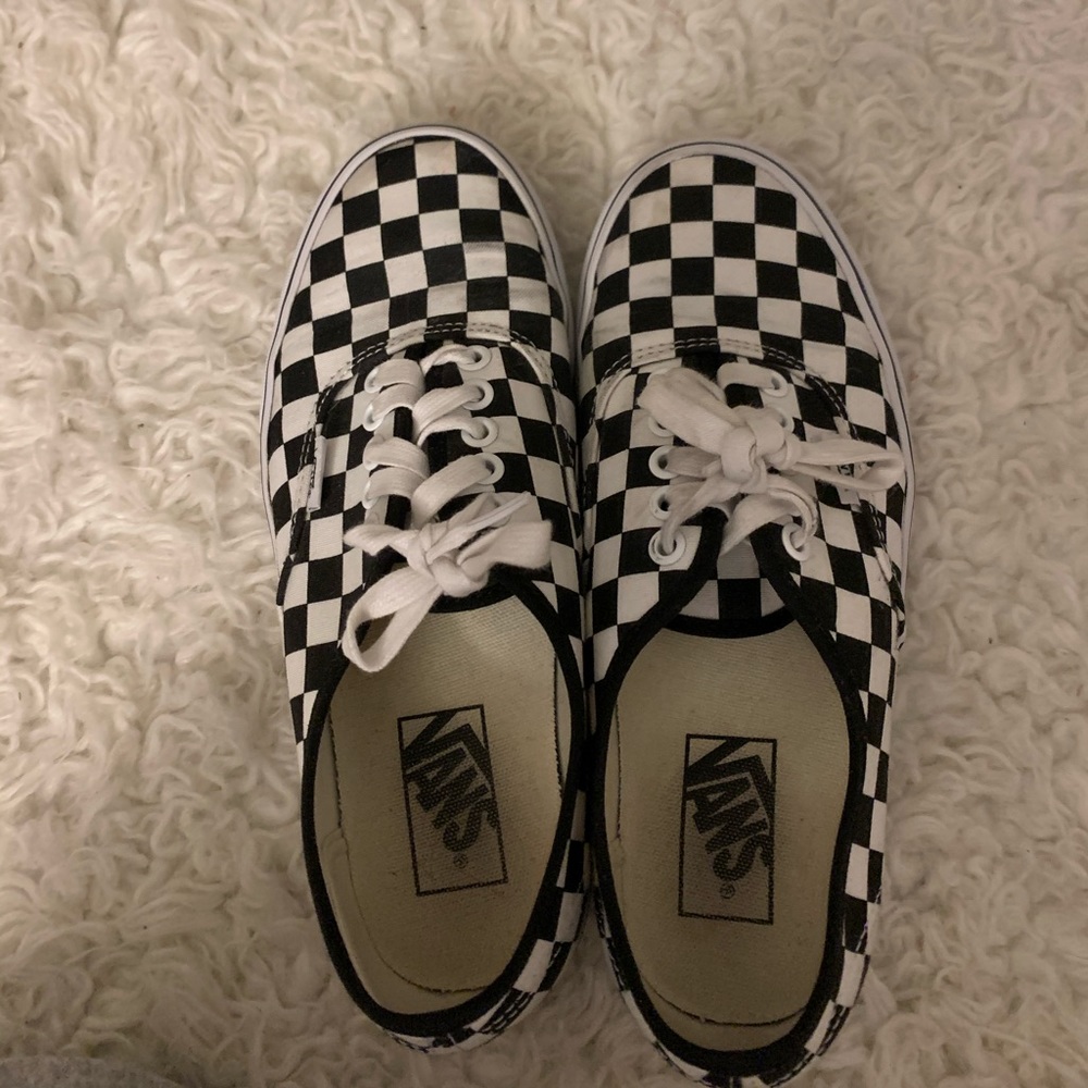 Authentic checkered vans